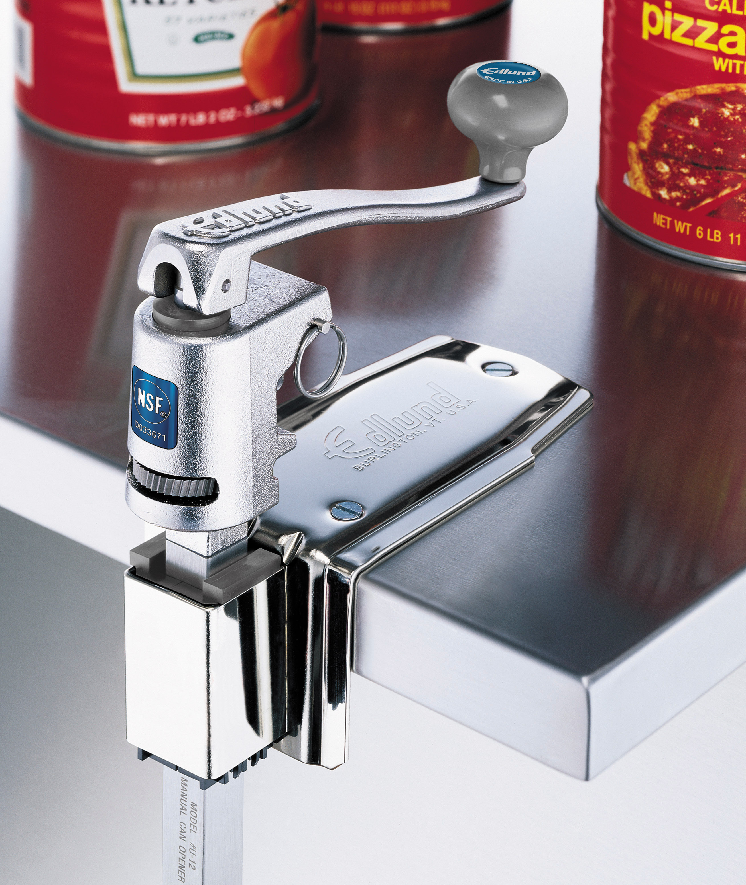 Edlund 12100 Old Reliable® #2® Manual Can Opener with Plated Steel Base